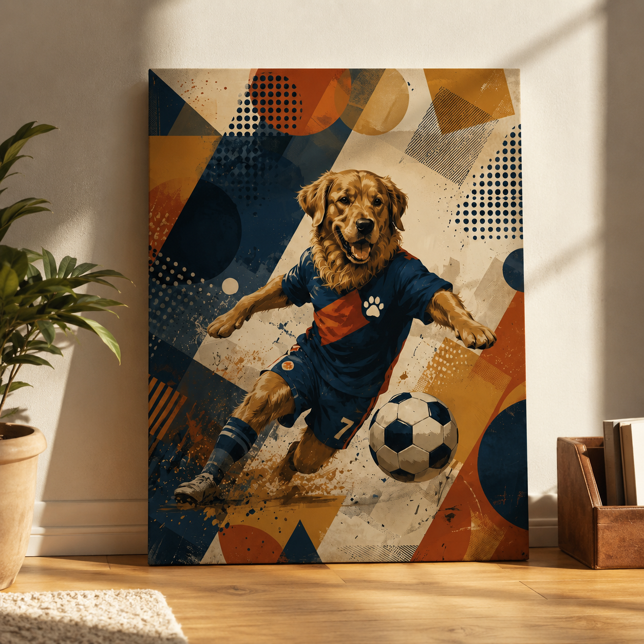Personalized World Cup Dog & Cat Wall Art