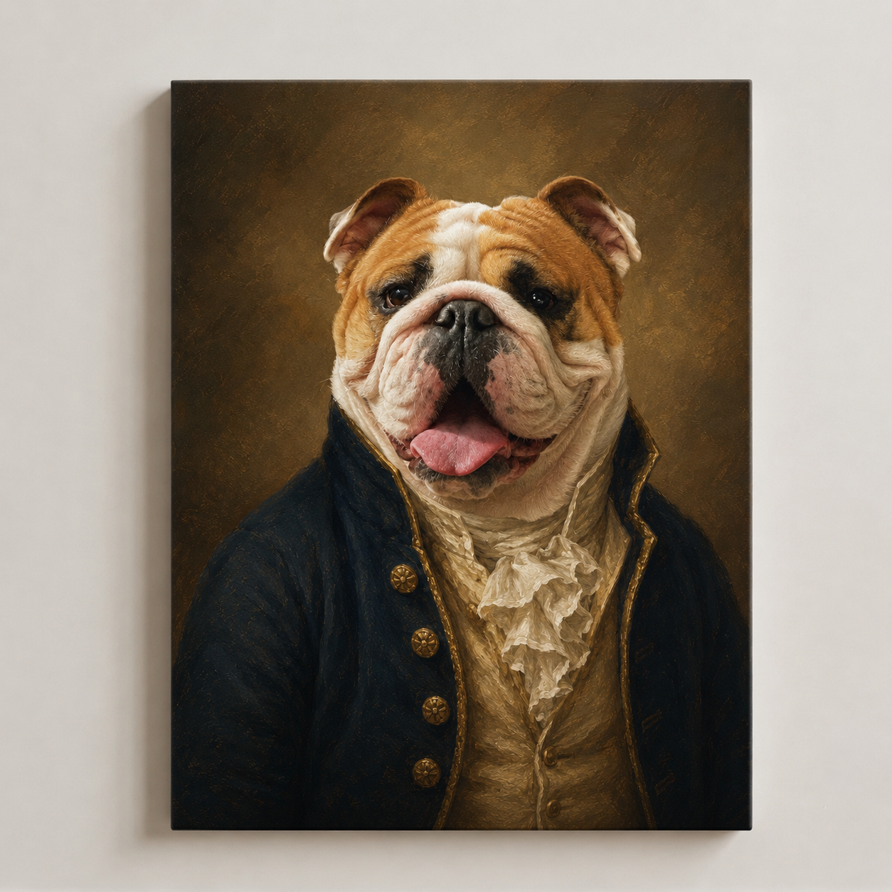 Custom Pet Portrait Canvas From Photo | Royal Portrait