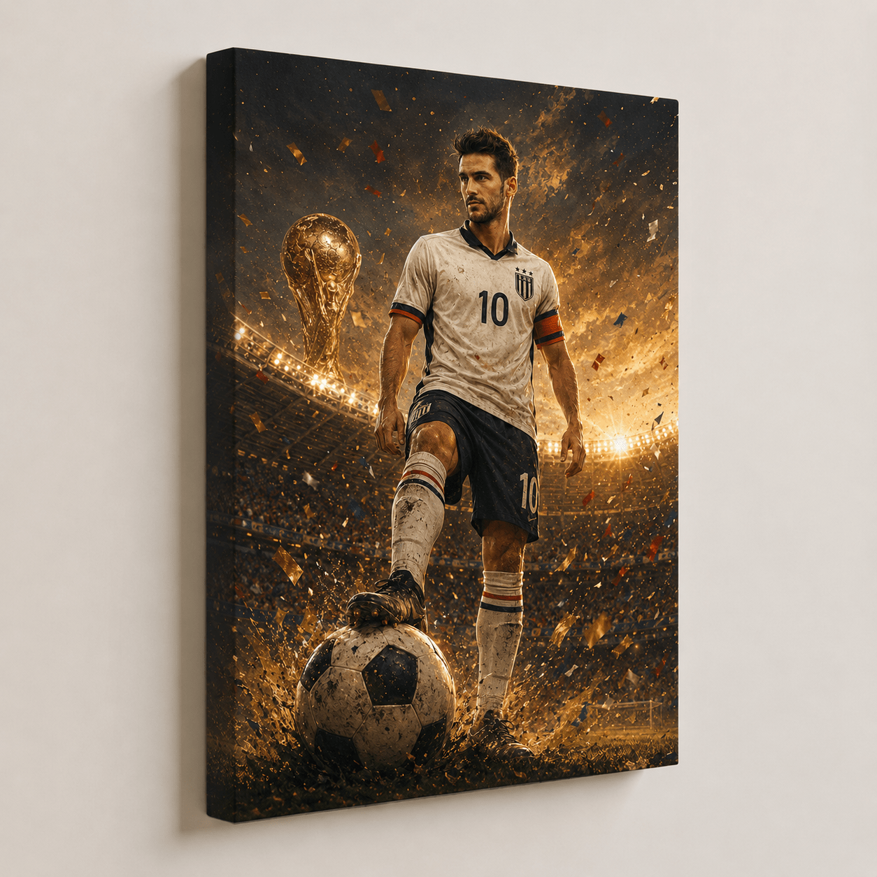 Custom Soccer Hero Portrait Canvas - CustomMemoryArt