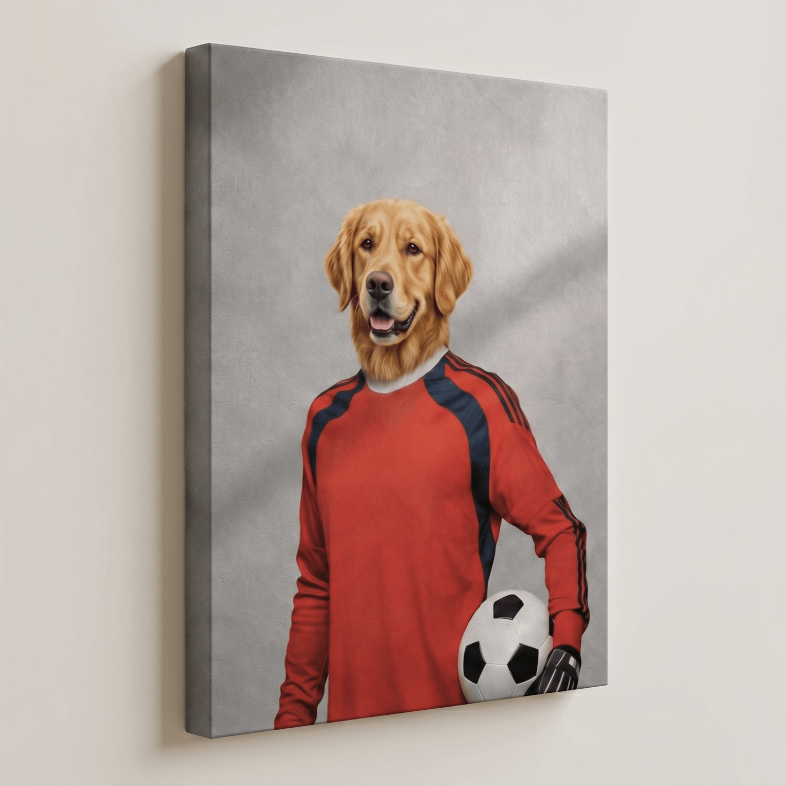 Personalized World Cup Dog & Cat Wall Art - CustomMemoryArt