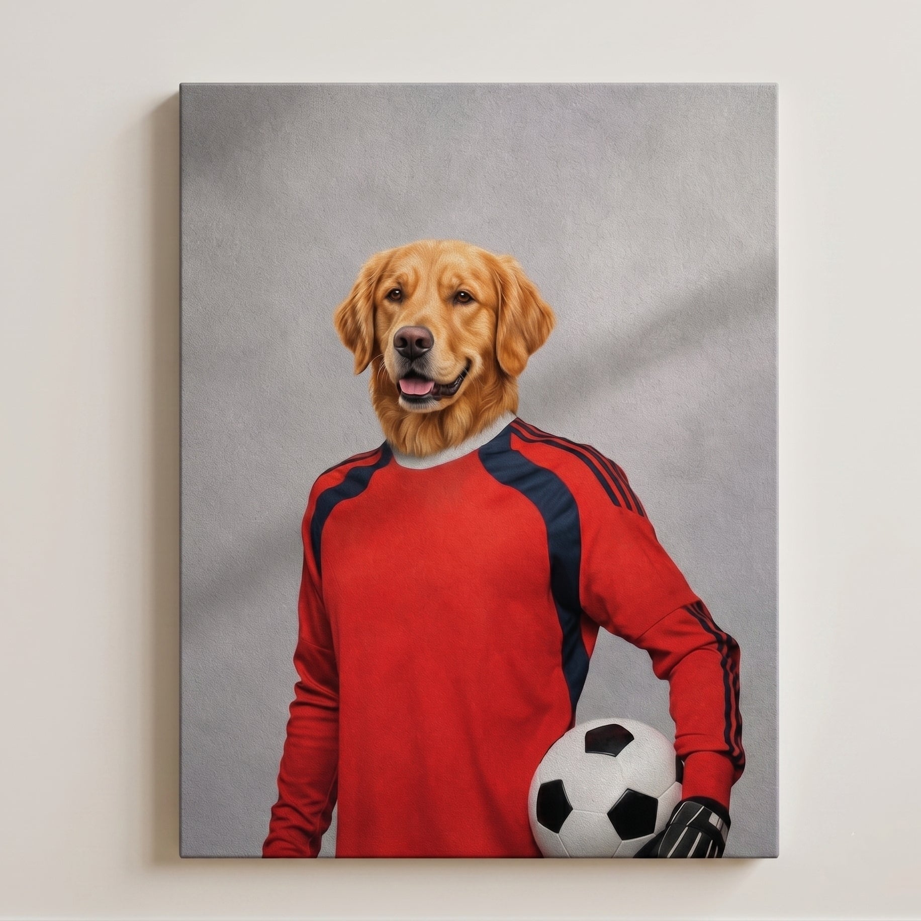 Personalized World Cup Dog & Cat Wall Art - CustomMemoryArt