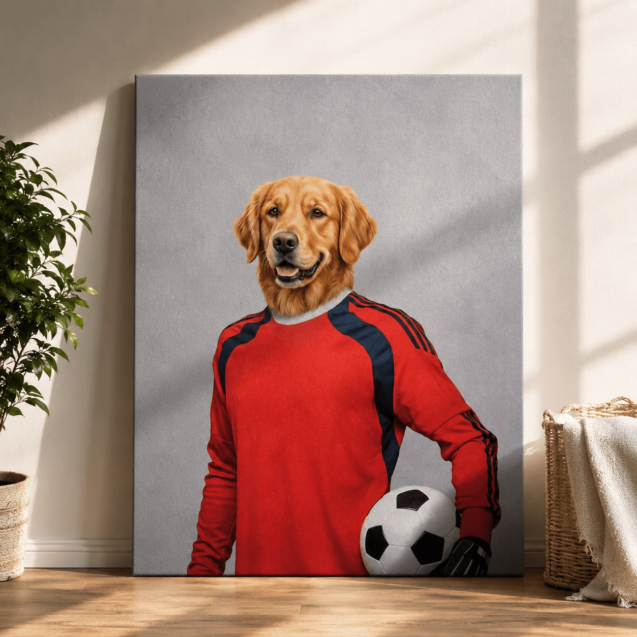 Personalized World Cup Dog & Cat Wall Art - CustomMemoryArt